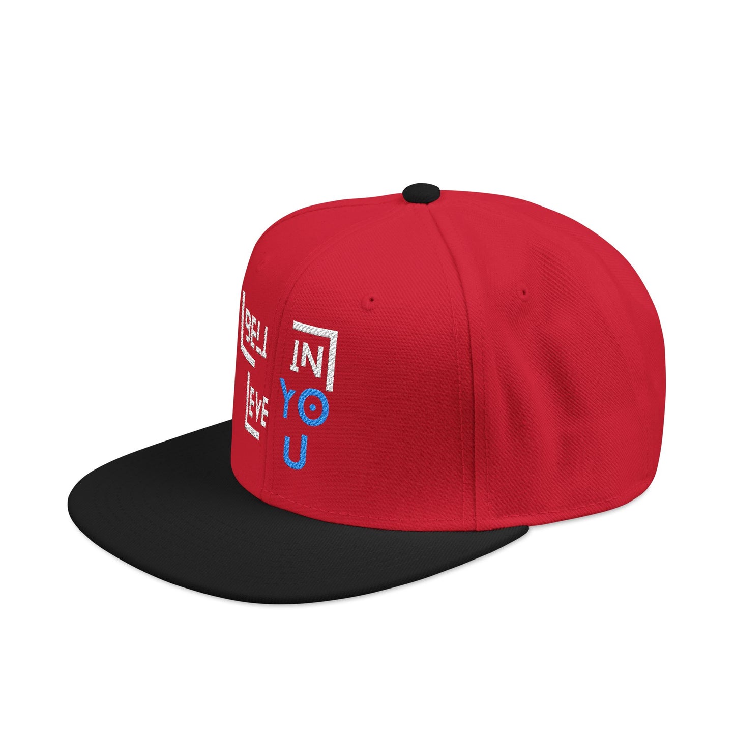 Motivational Snapback Hat - "Believe in You" Embroidery