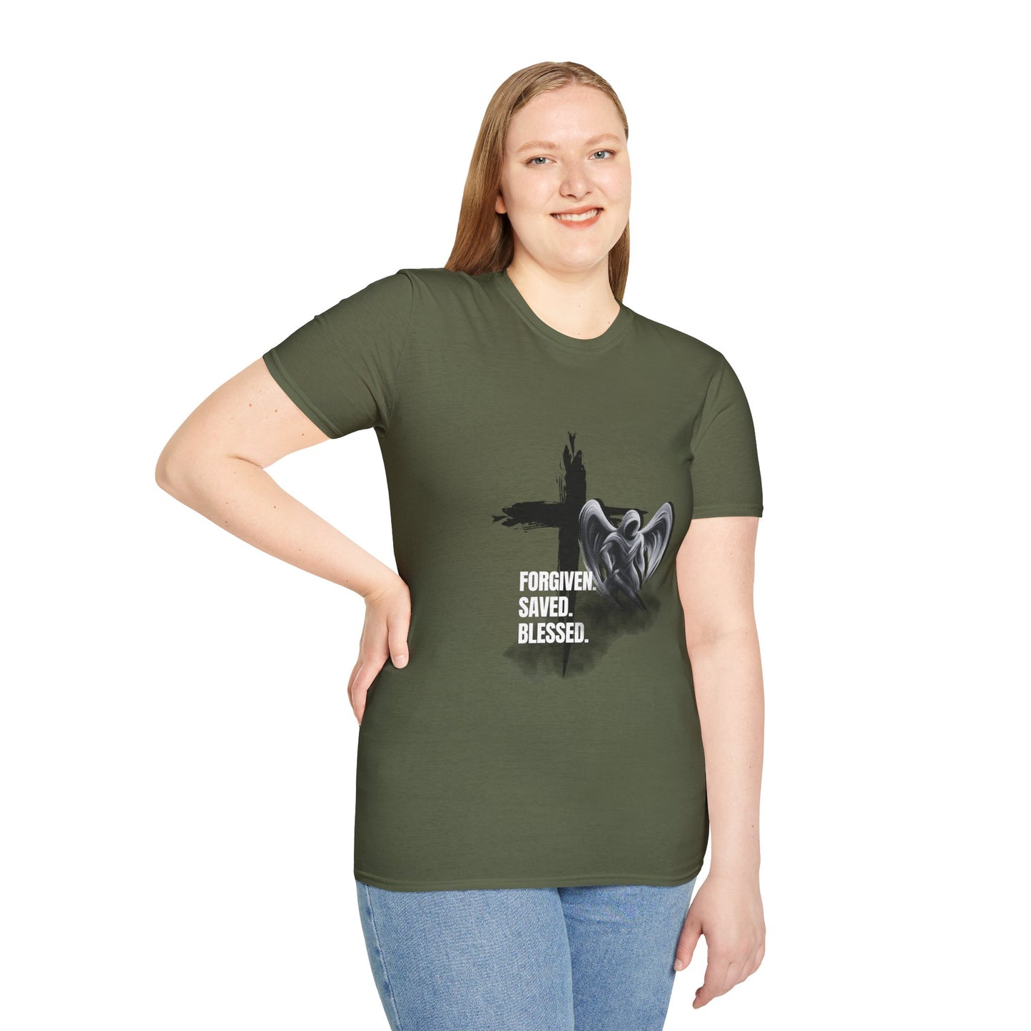 Blessed Faith Unisex Softstyle T-Shirt Jesus