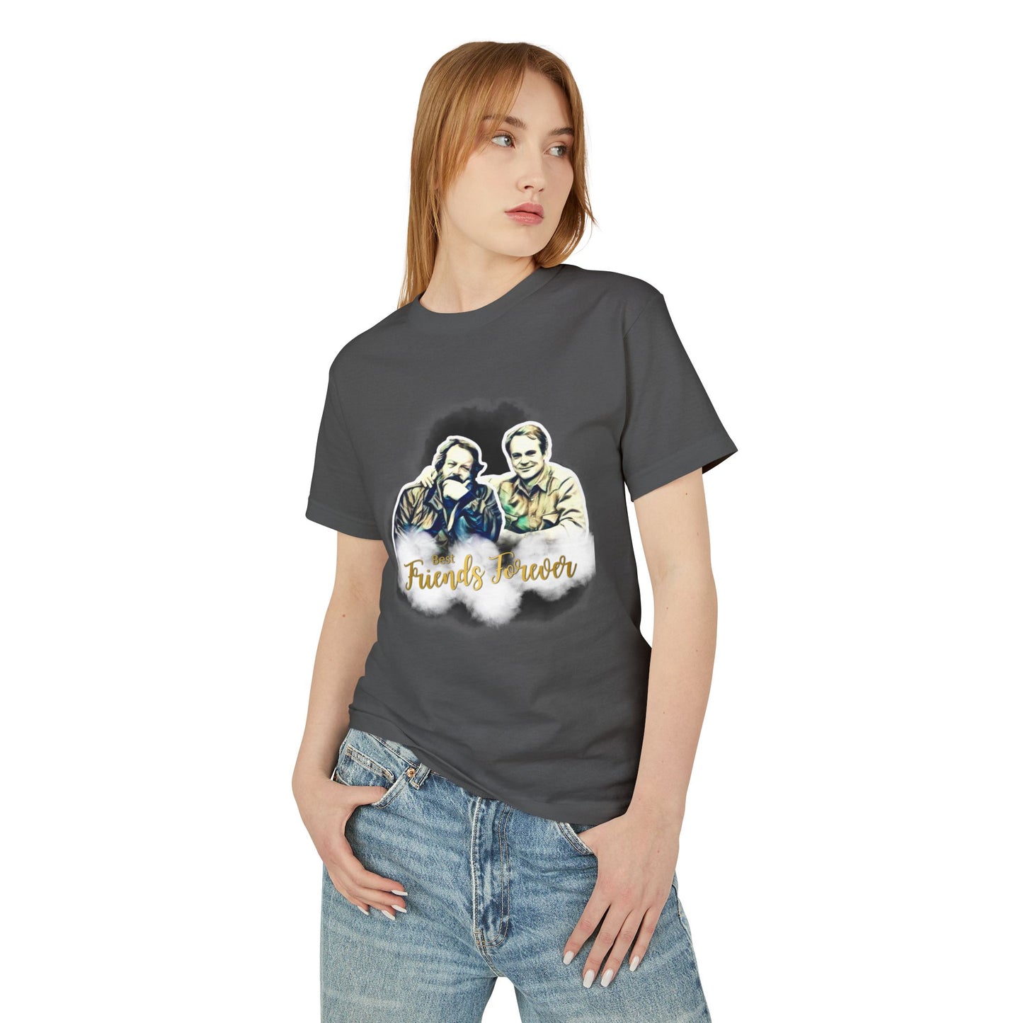 Friends Forever Bud Spencer Terence Hill Graphic Tee - Unisex Heavyweight Cotton T-Shirt