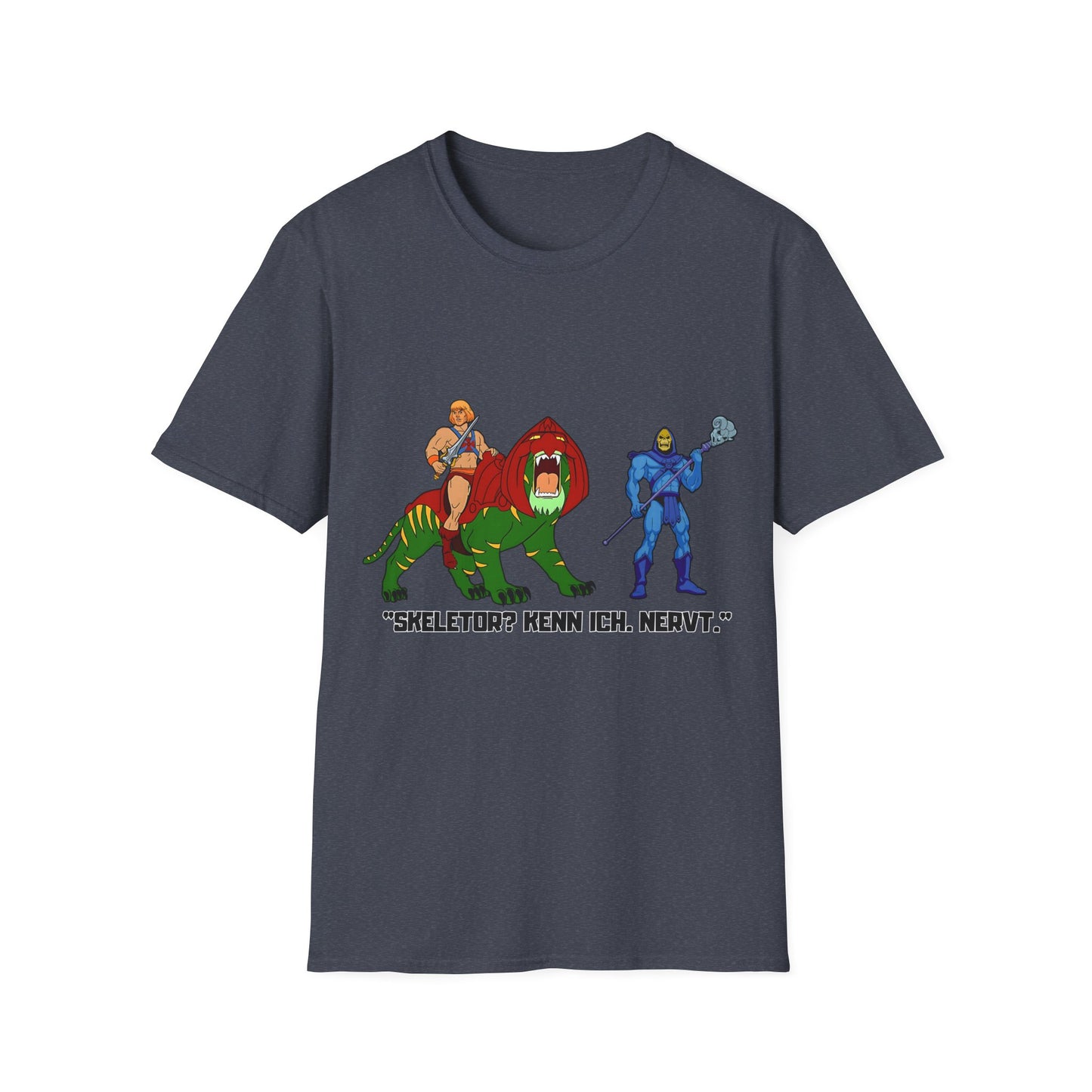 He-Man Retro Graphic Tee, Unisex Softstyle Shirt for Fans, Vintage Cartoon Apparel, Gift for Geeks, Nostalgic T-Shirt