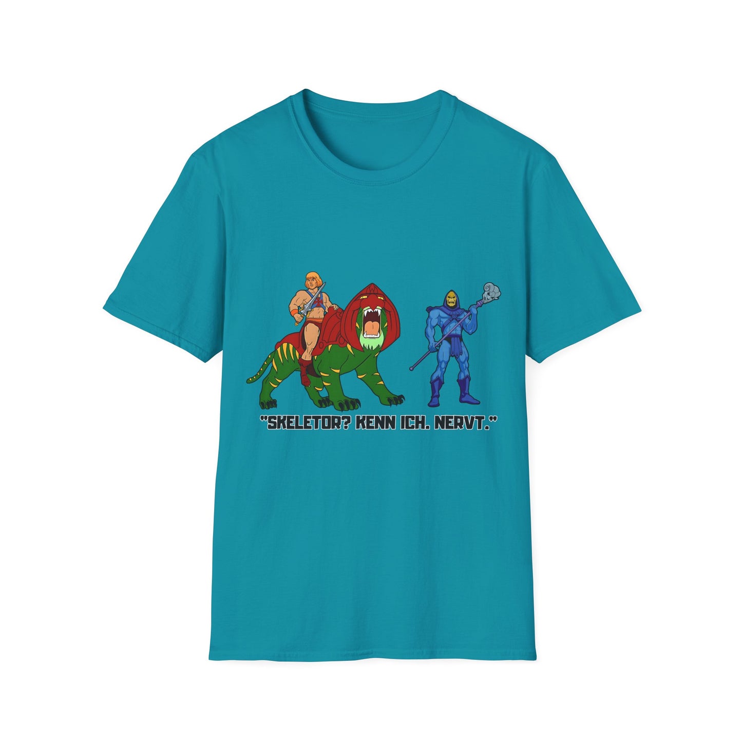 He-Man Retro Graphic Tee, Unisex Softstyle Shirt for Fans, Vintage Cartoon Apparel, Gift for Geeks, Nostalgic T-Shirt