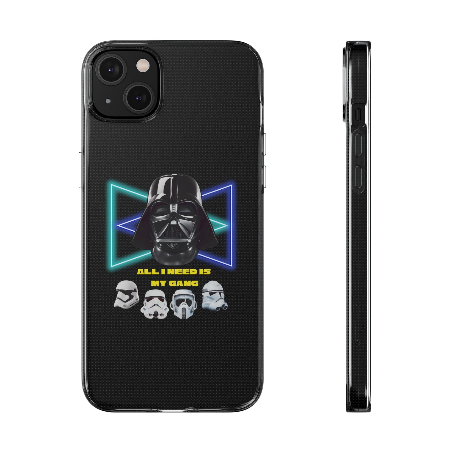 Handyhülle Darth Vader Phone Case, Star Wars Clear Silicone Phone Cover, All I Need Is My Gang