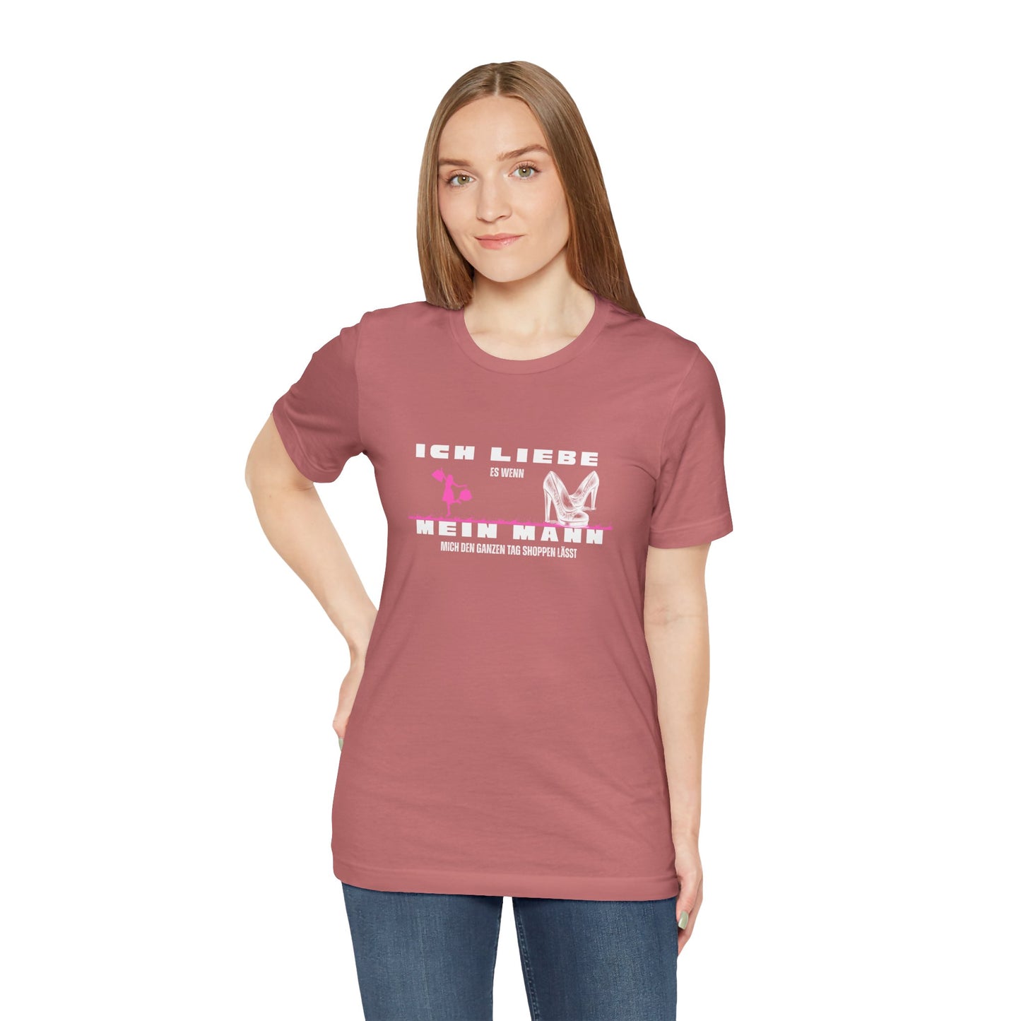 I Love My Husband "Shopping" Unisex Jersey Short Sleeve Tee