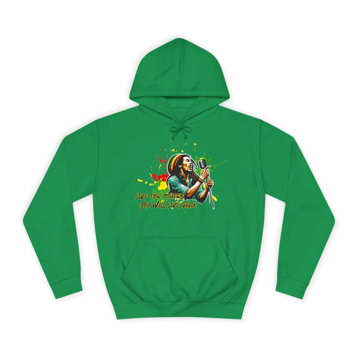 Live for others B o b M a r l e y Hoodie
