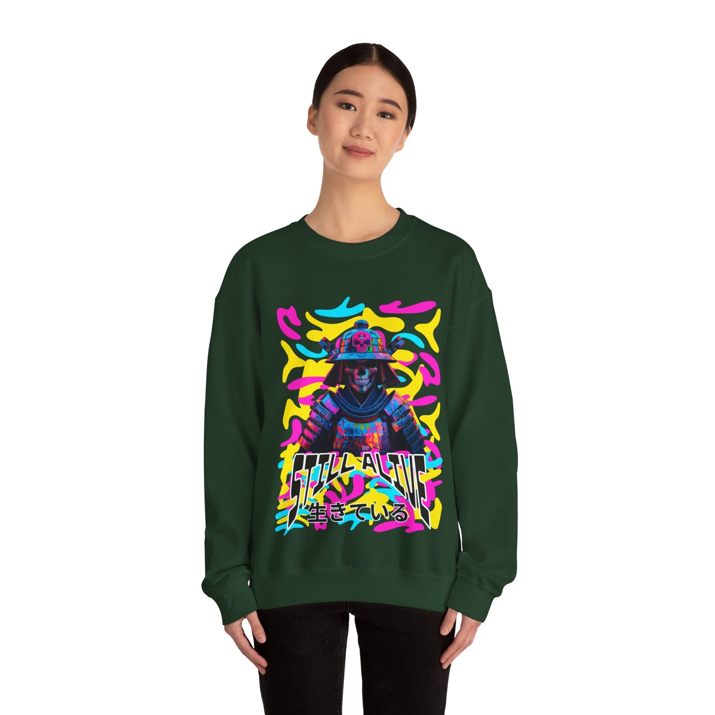 Samurai Still alive Sweatshirt - mit Japanischer Schrift