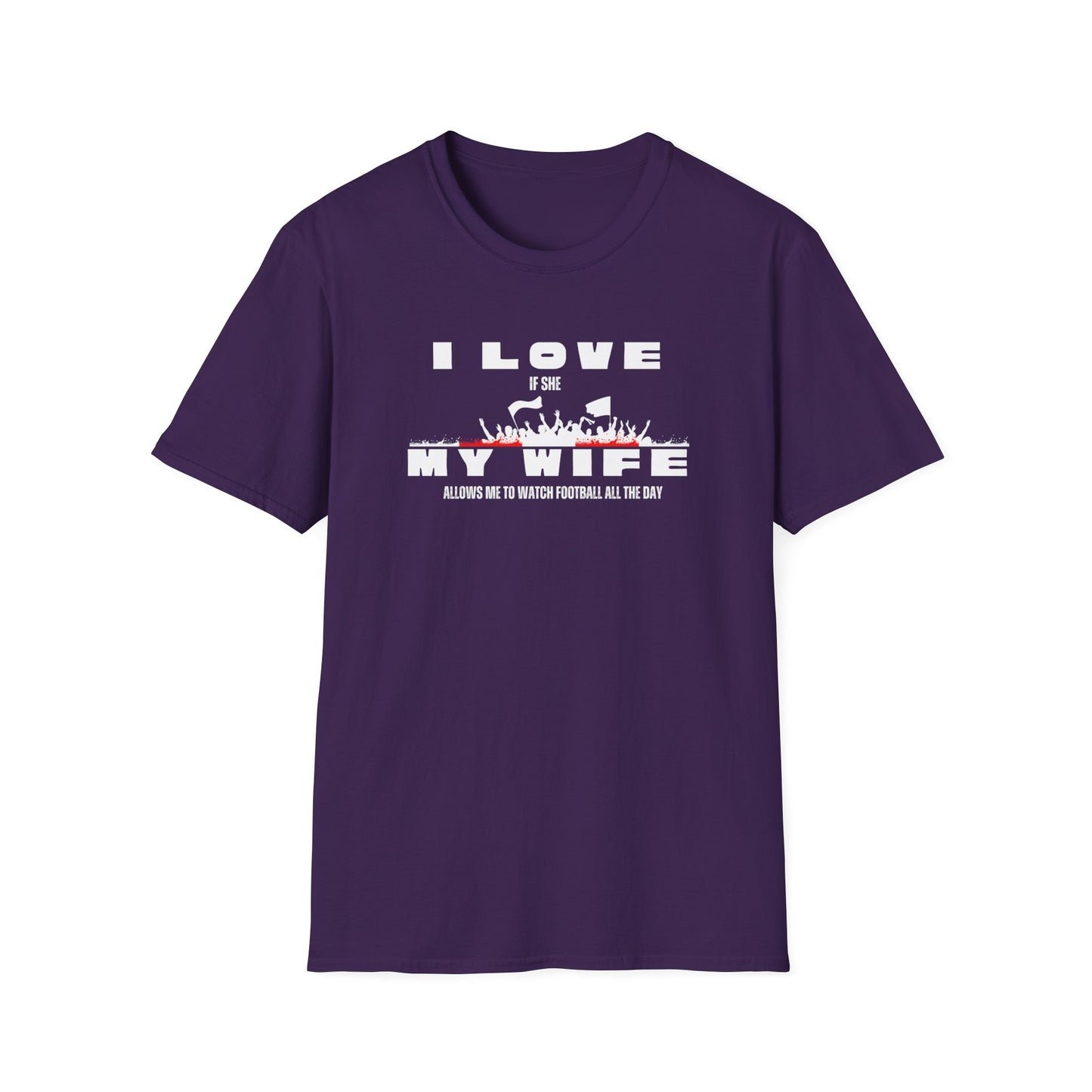 Minimalist Red Graphic Unisex T-Shirt - I love my wife