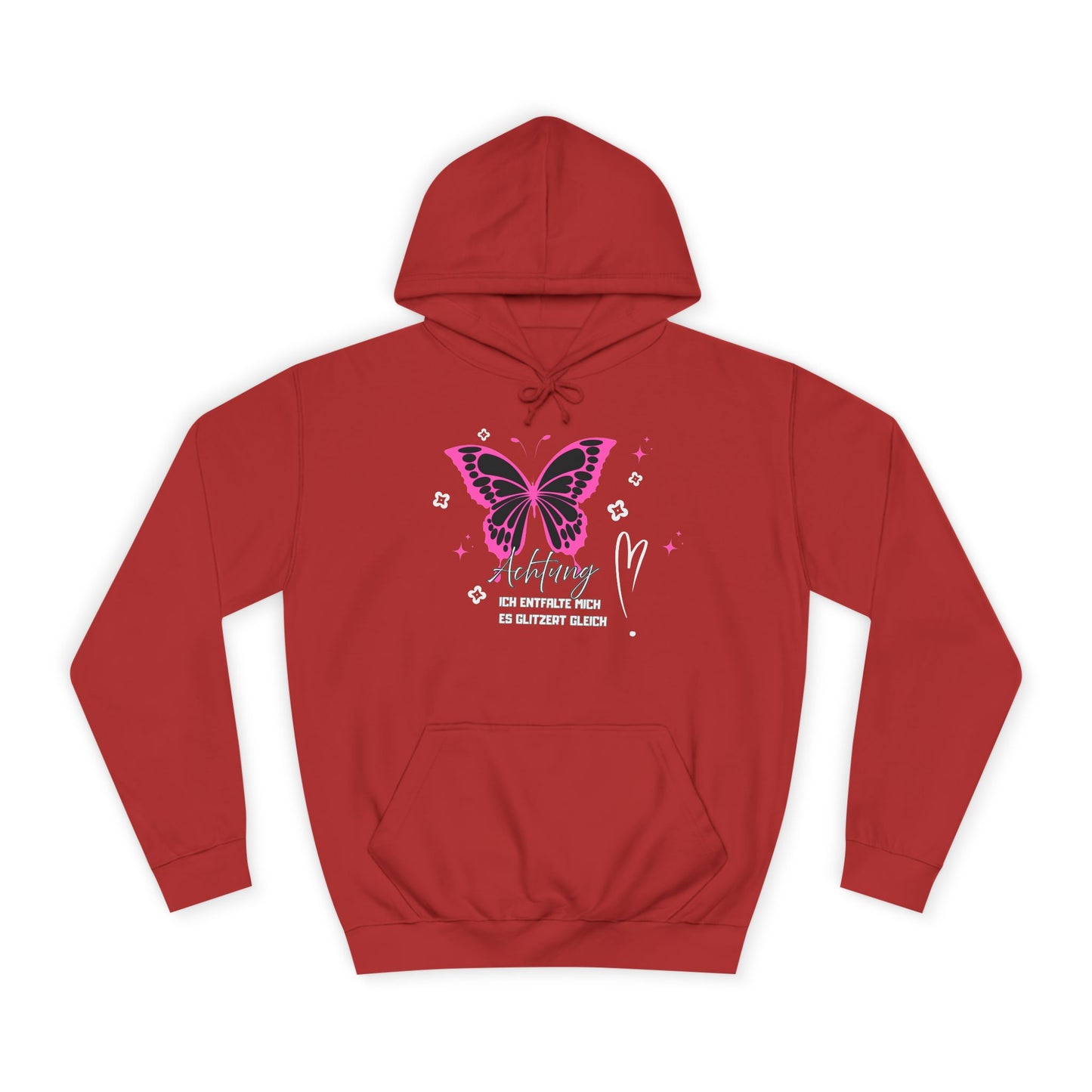 Hoodie Achtung ich entfalte mich - es glitzert gleich