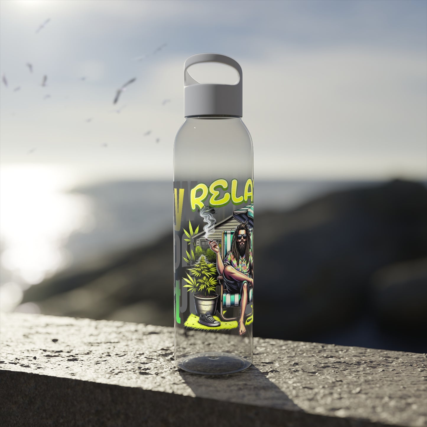 Chic Water Bottle -Wasserflasche Why not just relax