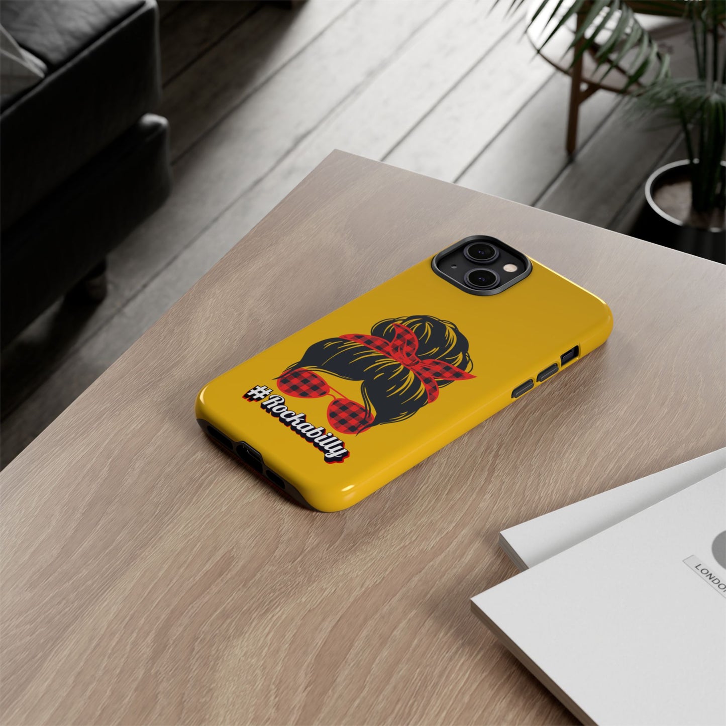 Handyhülle Rockabilly Phone Case, Vintage Scooter Design, Retro Style Cover