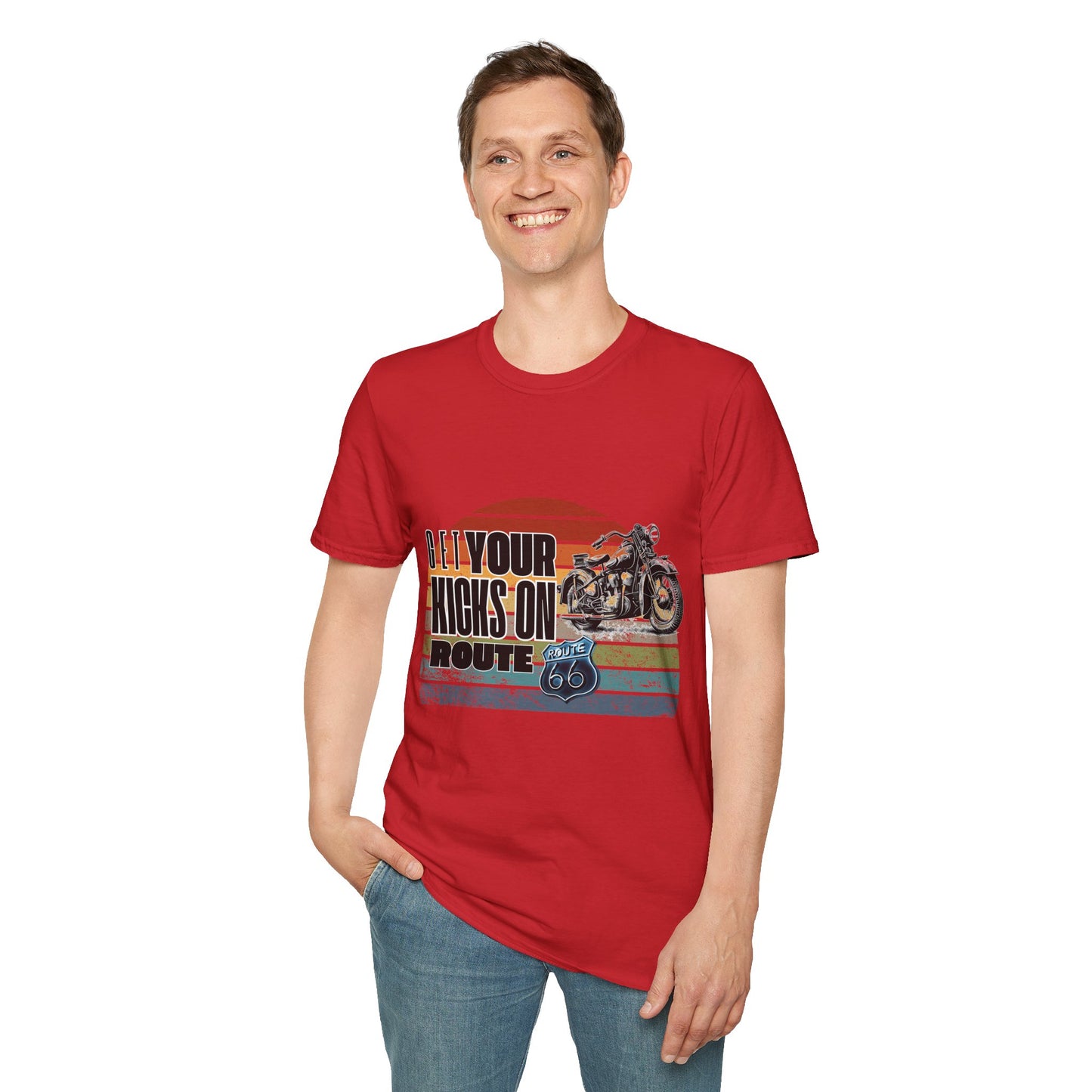 Retro Motorcycle Adventure Hoodie - 'Get Your Kicks On Route 66'