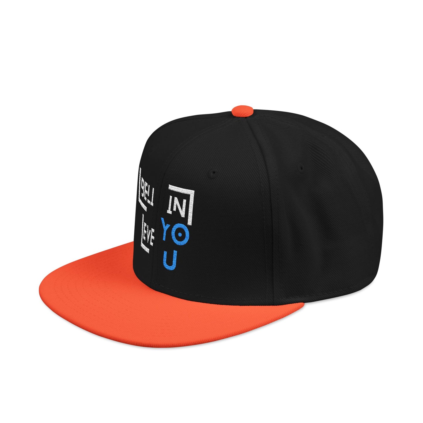 Motivational Snapback Hat - "Believe in You" Embroidery