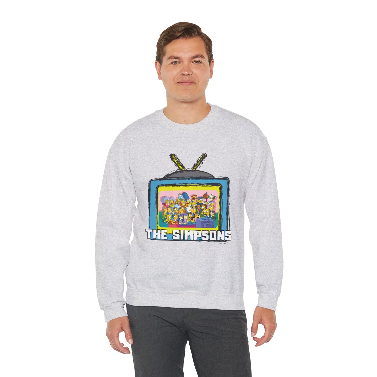 The Simpsons Unisex Heavy Cotton Sweatshirt