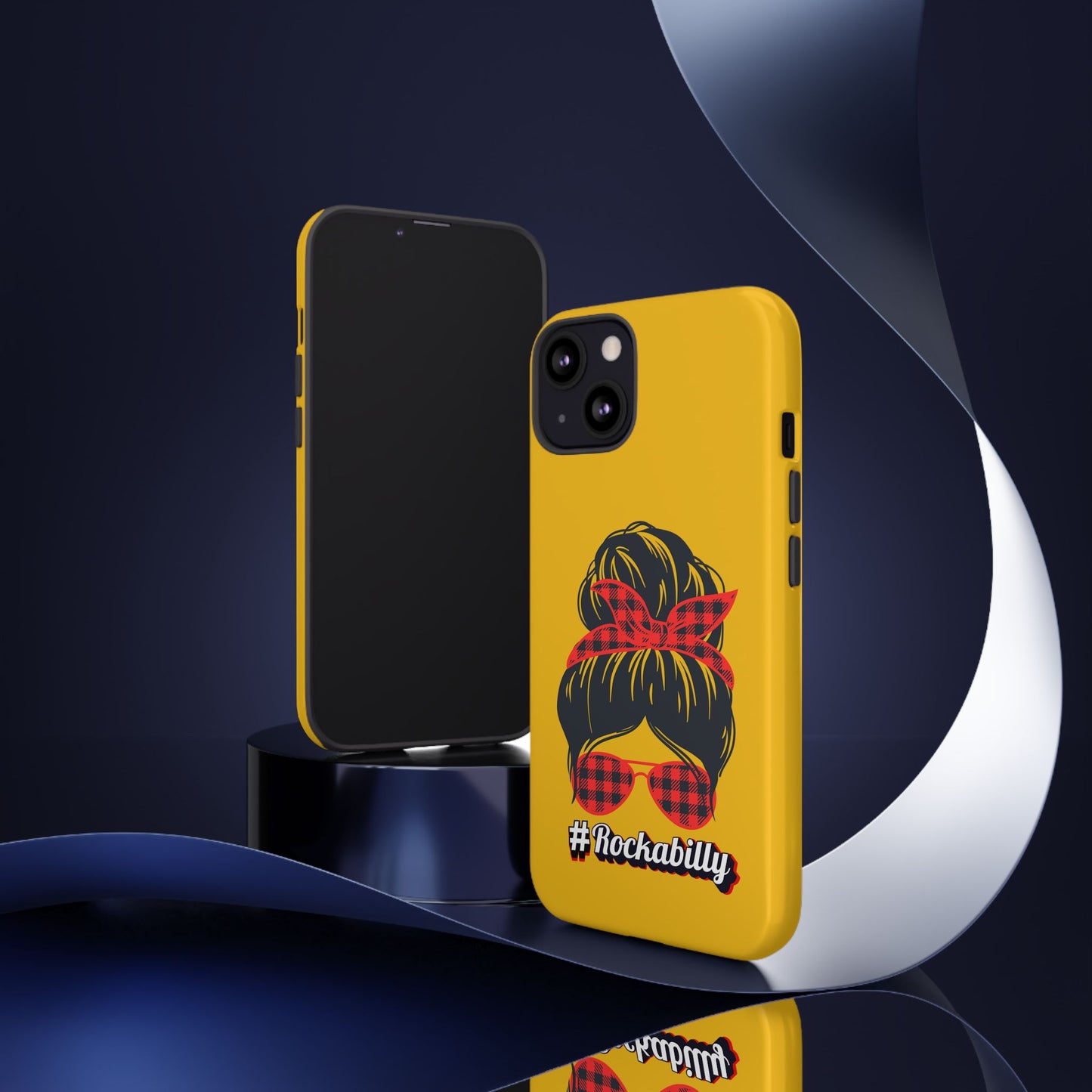 Handyhülle Rockabilly Phone Case, Vintage Scooter Design, Retro Style Cover