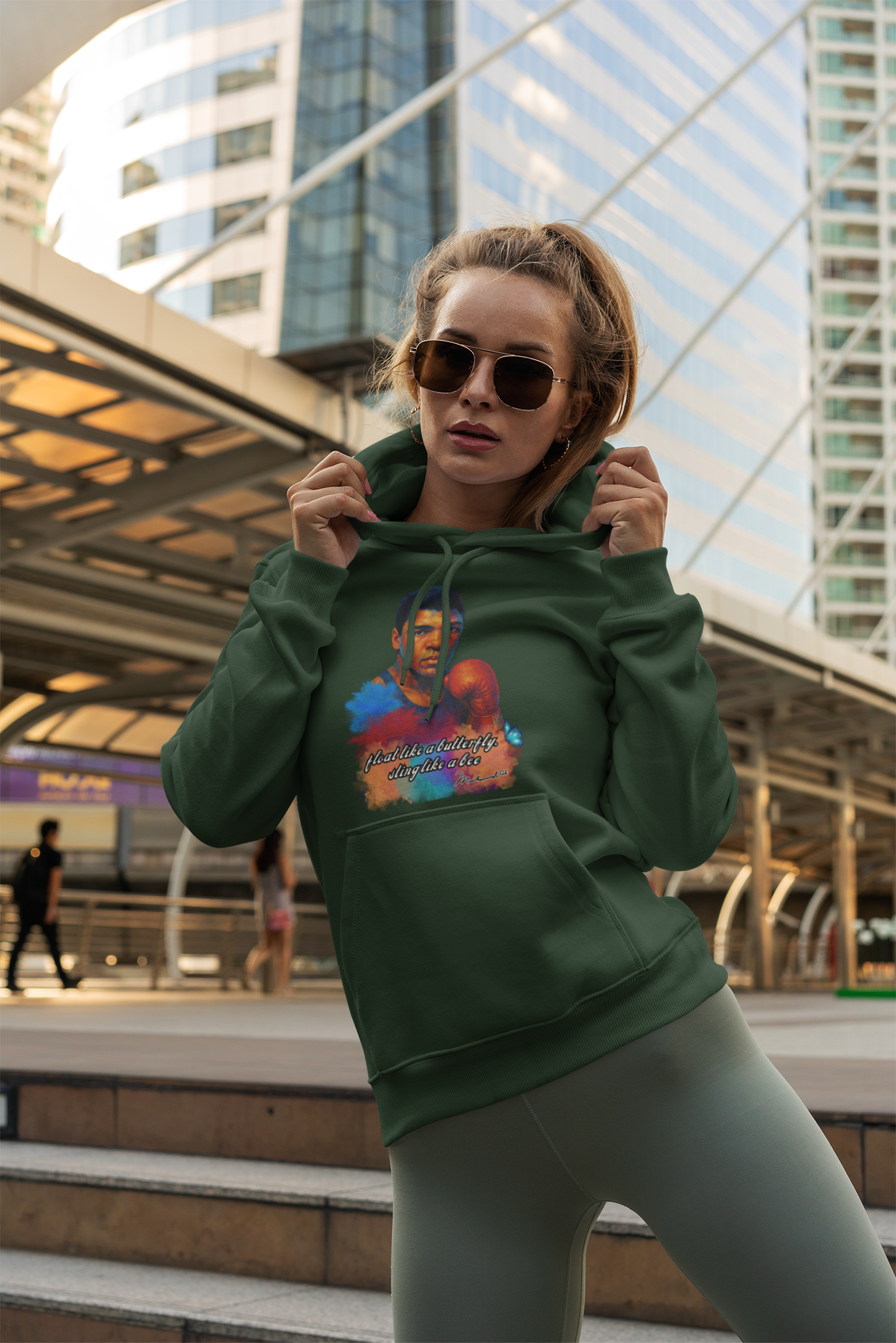 Inspirational Muhammad Ali Hoodie - Unisex Float like a butterfly and sting like a bee