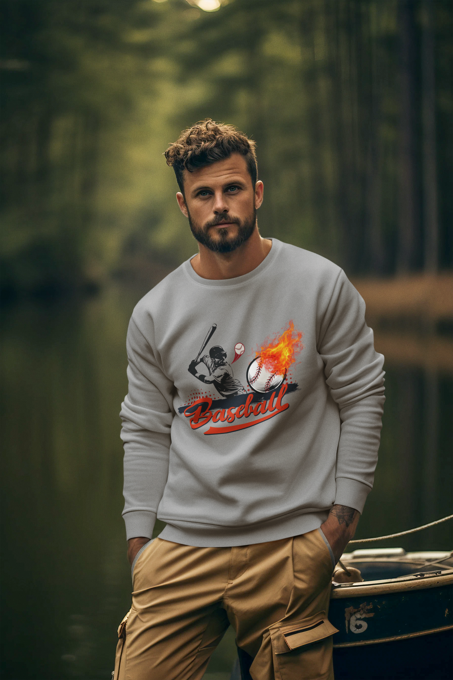 Unisex baseball sweatshirt