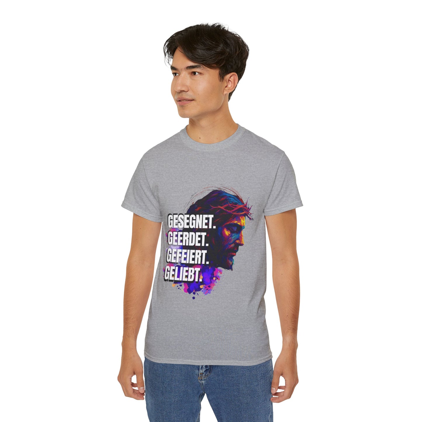 Gesegnet. Geerdet. Gefeiert. Geliebt - Jesus Shirt