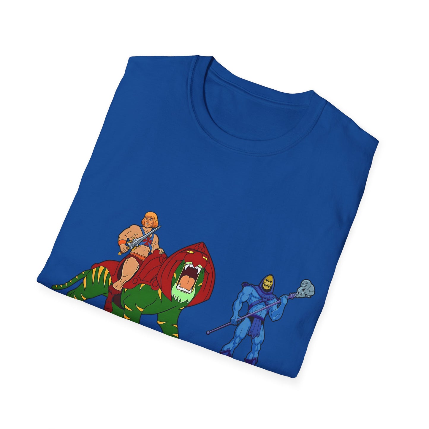 He-Man Retro Graphic Tee, Unisex Softstyle Shirt for Fans, Vintage Cartoon Apparel, Gift for Geeks, Nostalgic T-Shirt