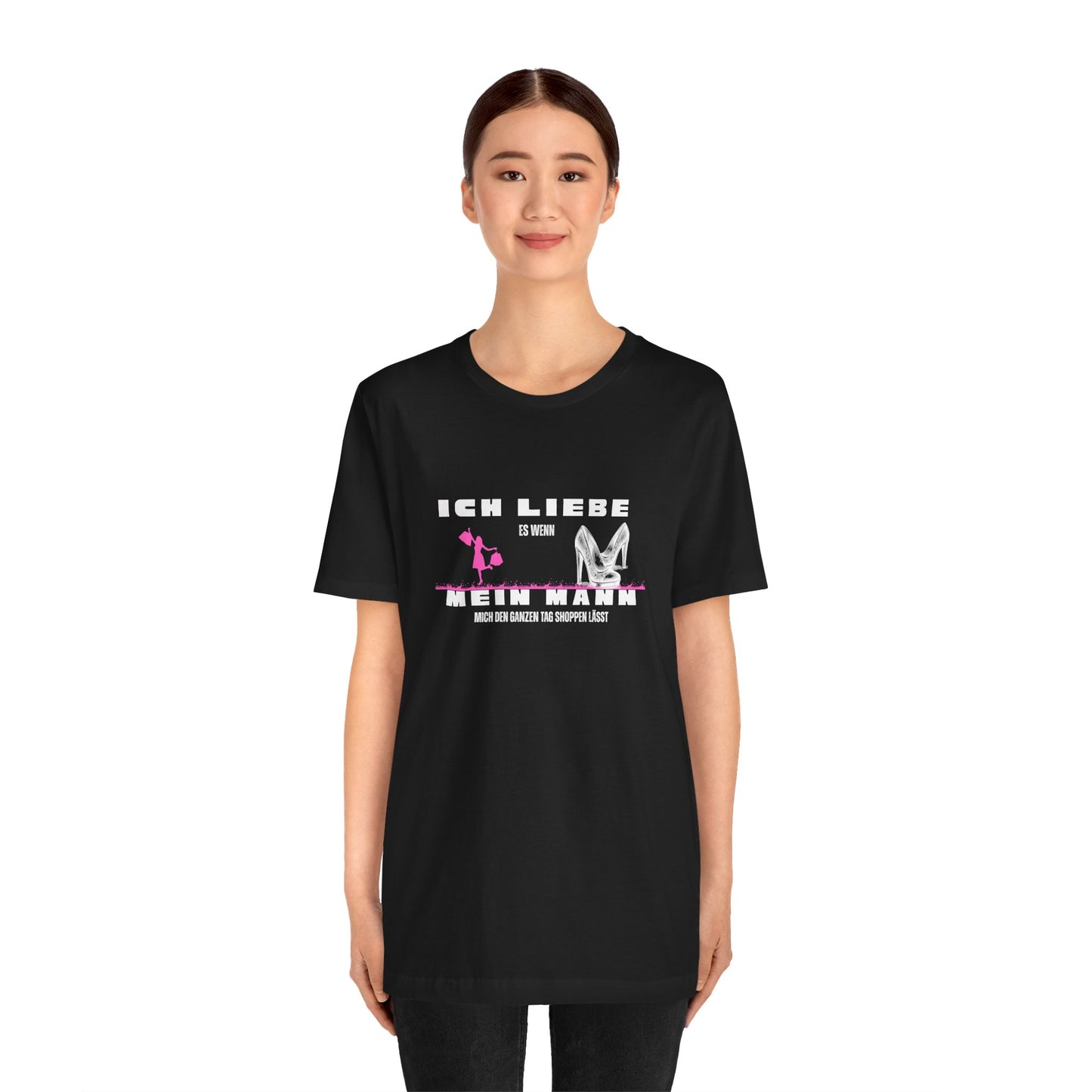 I Love My Husband "Shopping" Unisex Jersey Short Sleeve Tee