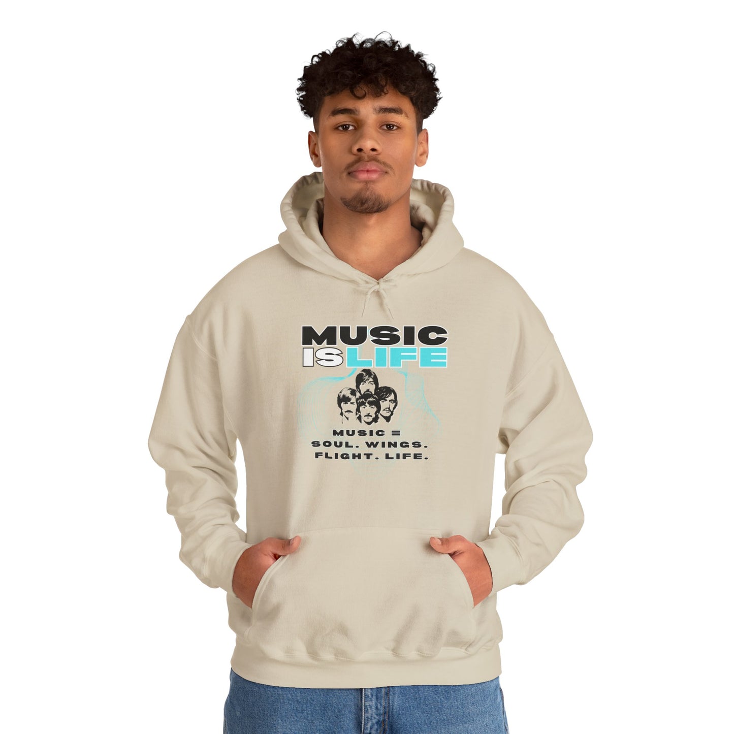 Music is Life Hoodie - Unisex Heavy Blend⢠Sweatshirt