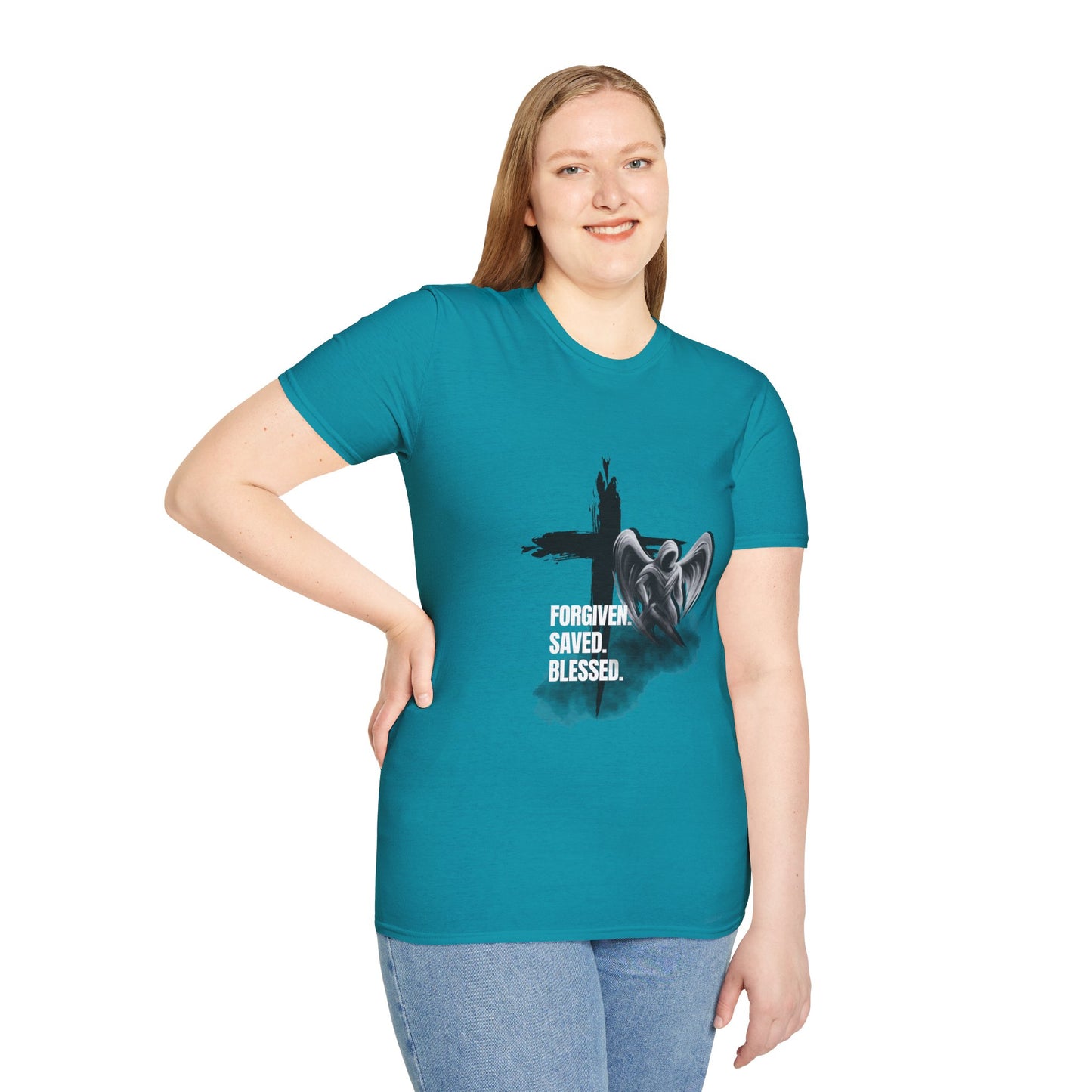 Blessed Faith Unisex Softstyle T-Shirt Jesus