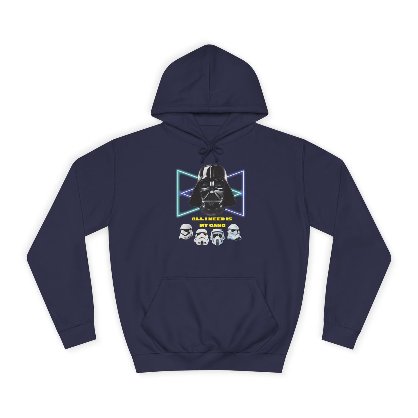 Star Wars unisex Hoodie - Darth Vader & Stormtrooper Design All i need is my gang