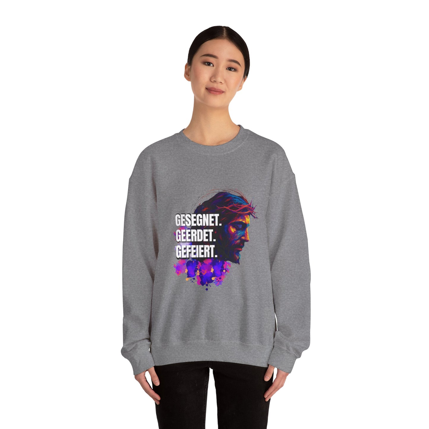 Sweatshirt Jesus- BLESSED - GROUNDED - CELEBRATED