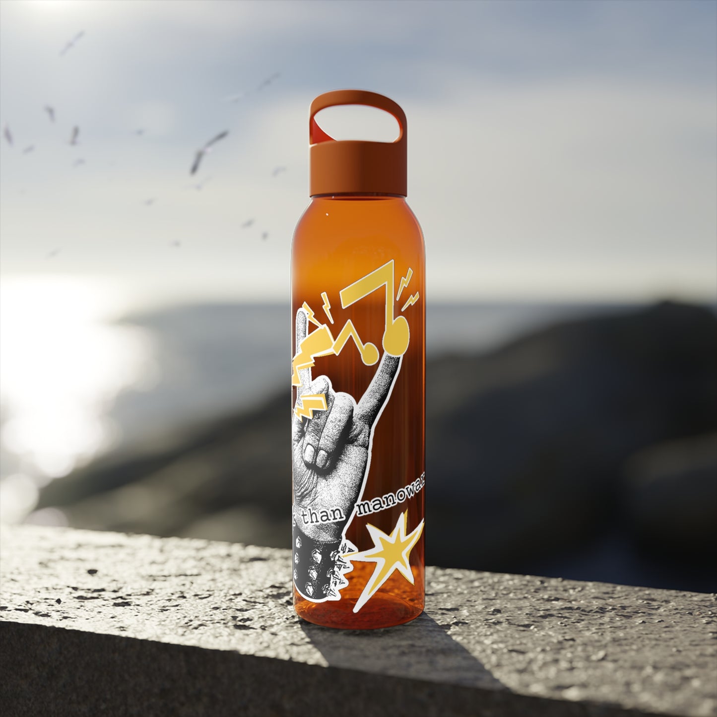 Rock 'n' Roll Water Bottle, Louder than manowar