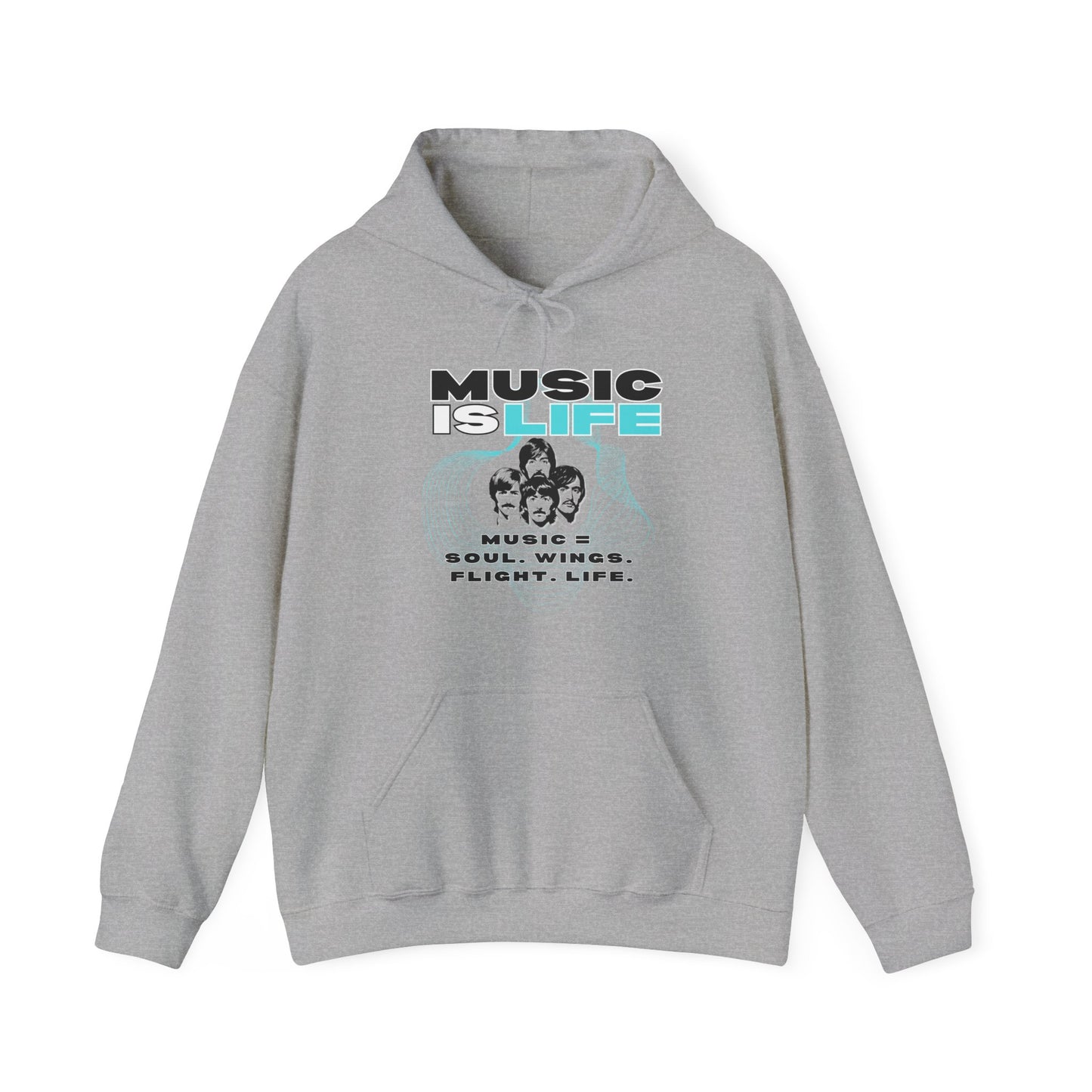 Music is Life Hoodie - Unisex Heavy Blend⢠Sweatshirt