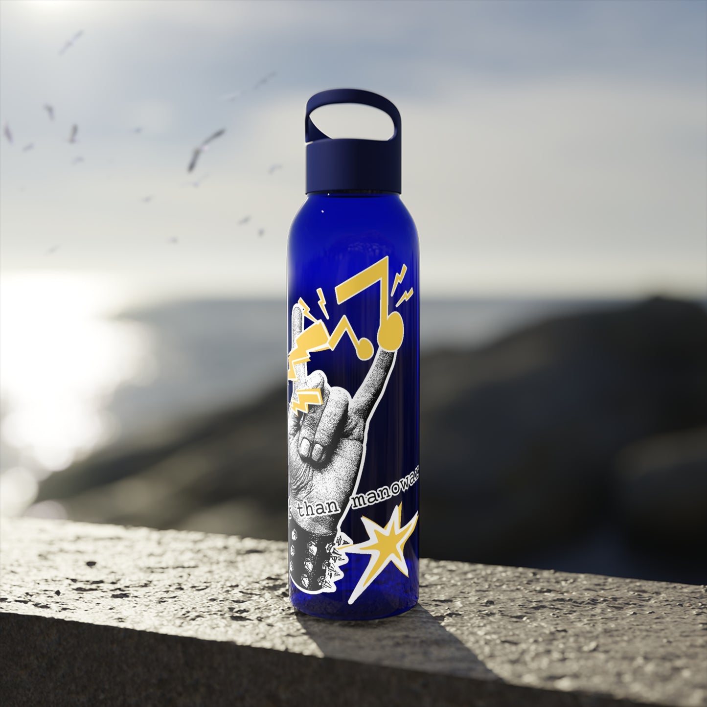 Rock 'n' Roll Water Bottle, Louder than manowar