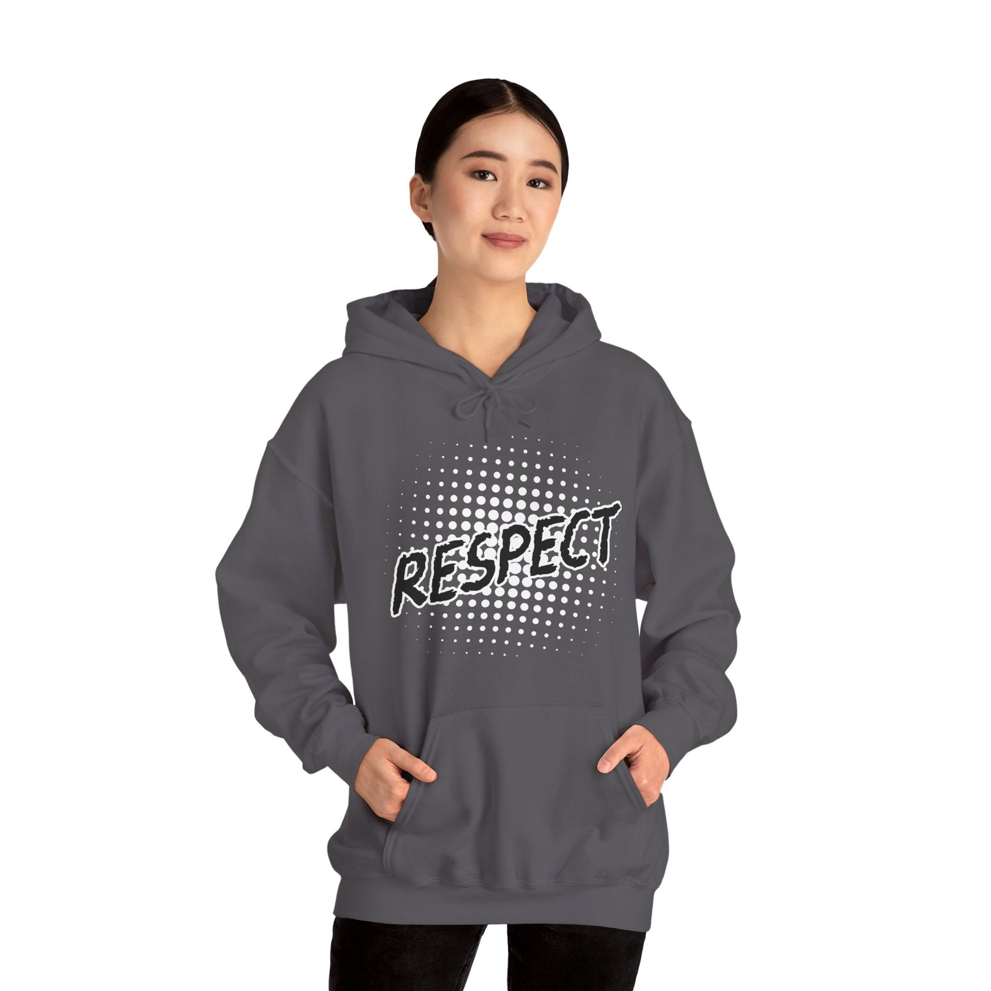 Respect Unisex Hooded Sweatshirt, Streetwear Hoodie