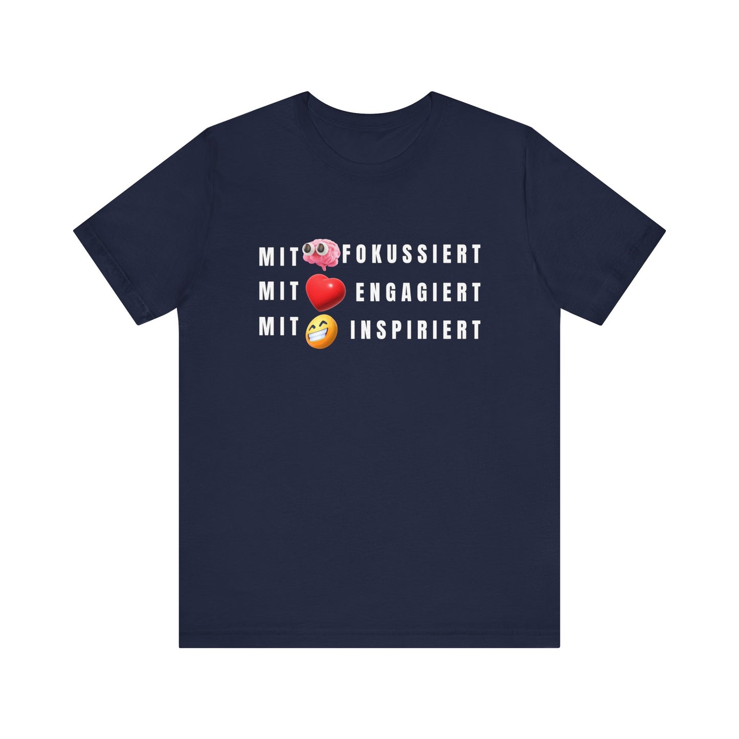 Inspirational Emoji T-Shirt Herz - Hirn - Humor - Heart - Mind - Humor