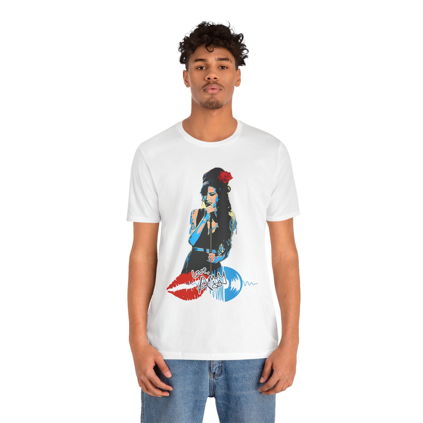 Amy Vintage-Inspired Music Lover's e T-Shirt