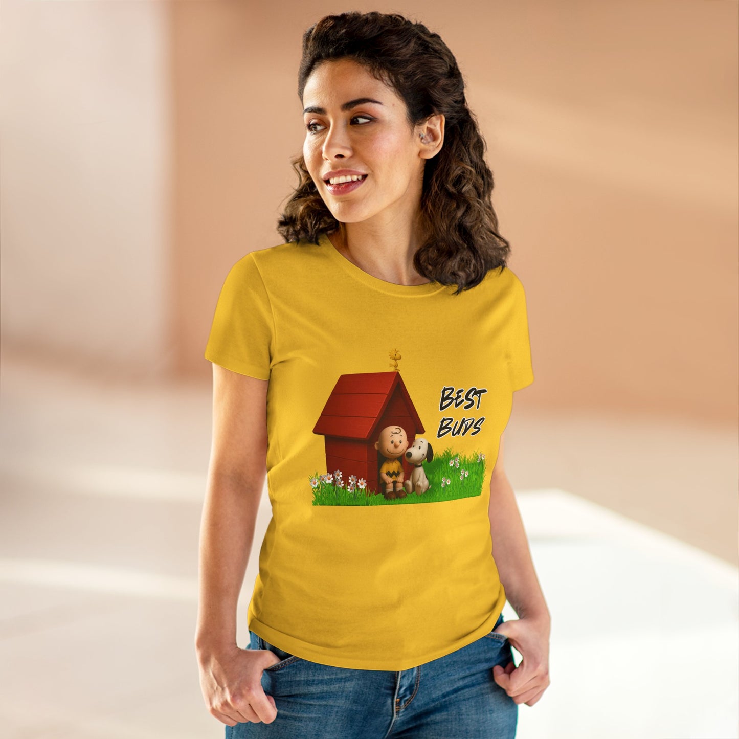 Best Buds - Snoopy - Women's Cotton Tee