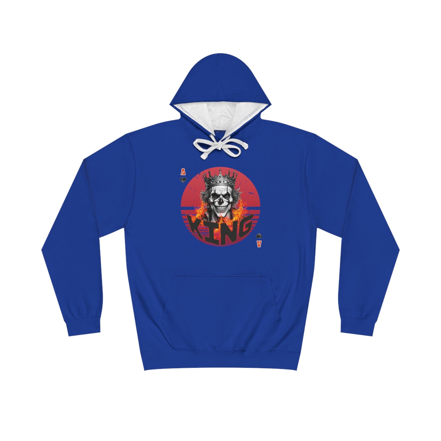 Hoodie Skull King Totenkopf König Herz König