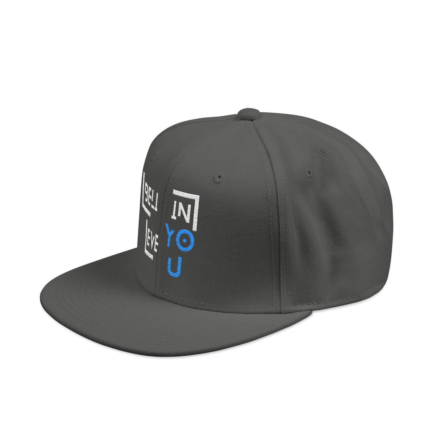 Motivational Snapback Hat - "Believe in You" Embroidery