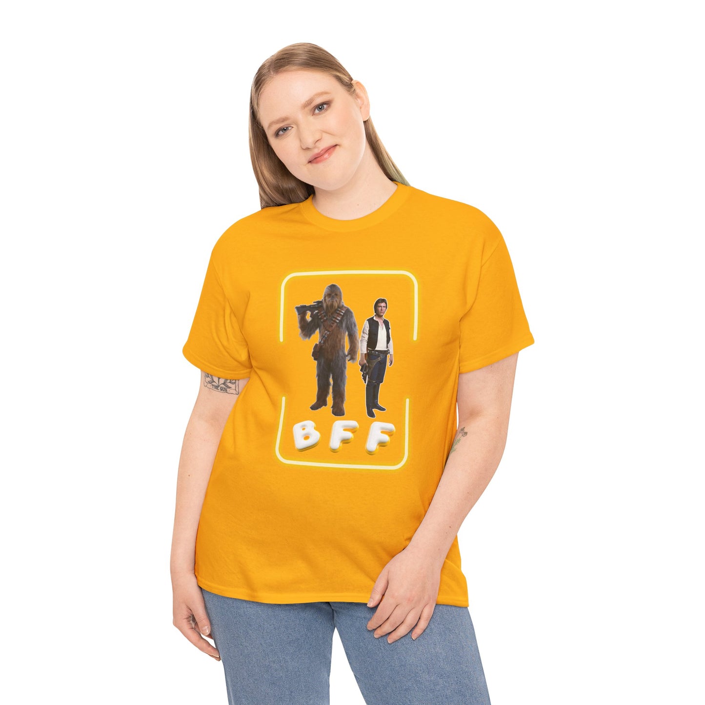 BFF Chewbacca & Han Solo Unisex Heavy Cotton Shirt