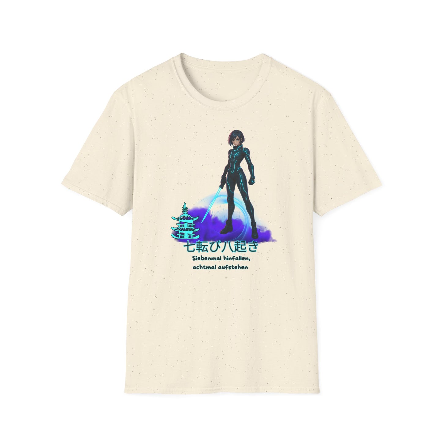T-Shirt - Anime "siebenmal hinfallen - achtmal aufstehen"