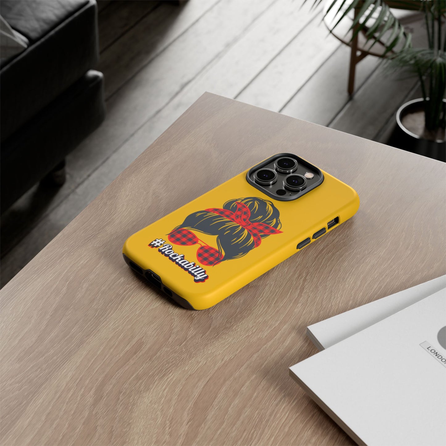 Handyhülle Rockabilly Phone Case, Vintage Scooter Design, Retro Style Cover