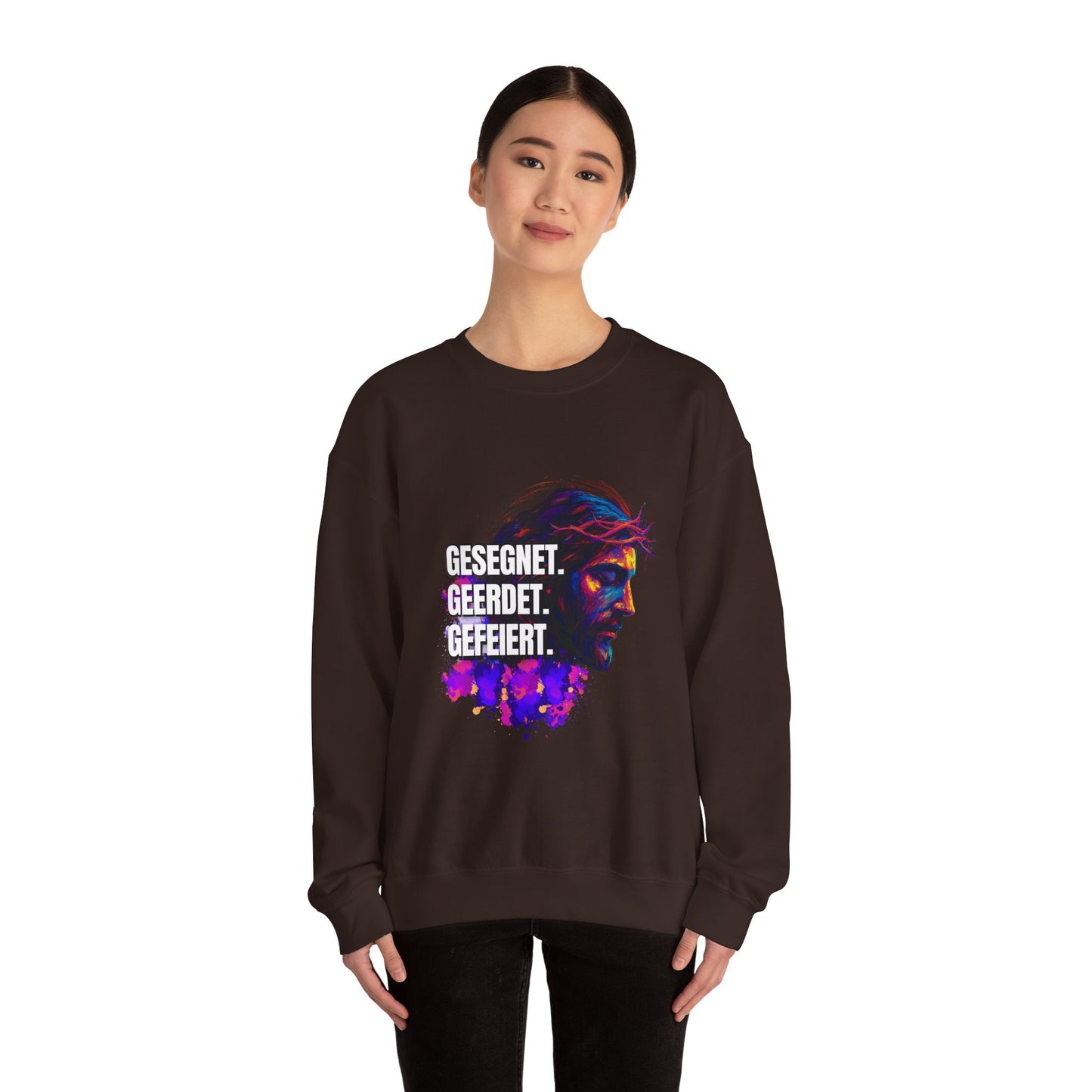 Sweatshirt Jesus- BLESSED - GROUNDED - CELEBRATED