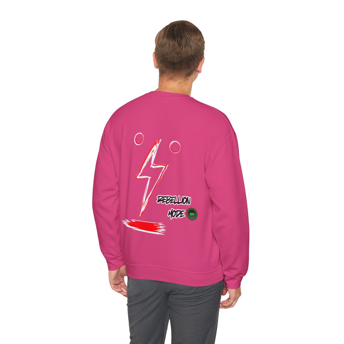 Rebellion Mode on Sweatshirt unisex