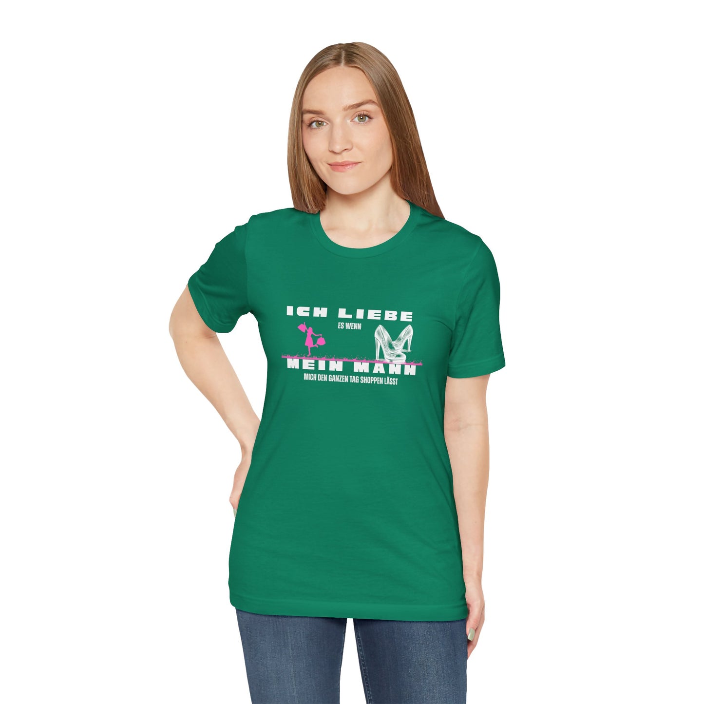 I Love My Husband "Shopping" Unisex Jersey Short Sleeve Tee