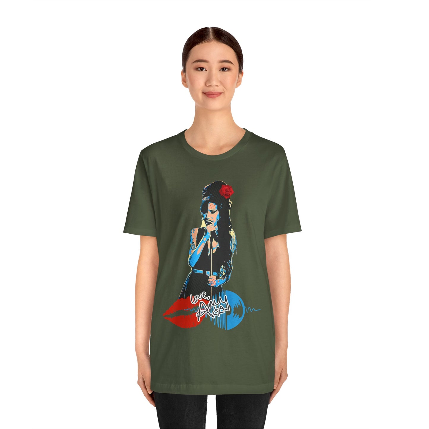 Amy Vintage-Inspired Music Lover's e T-Shirt