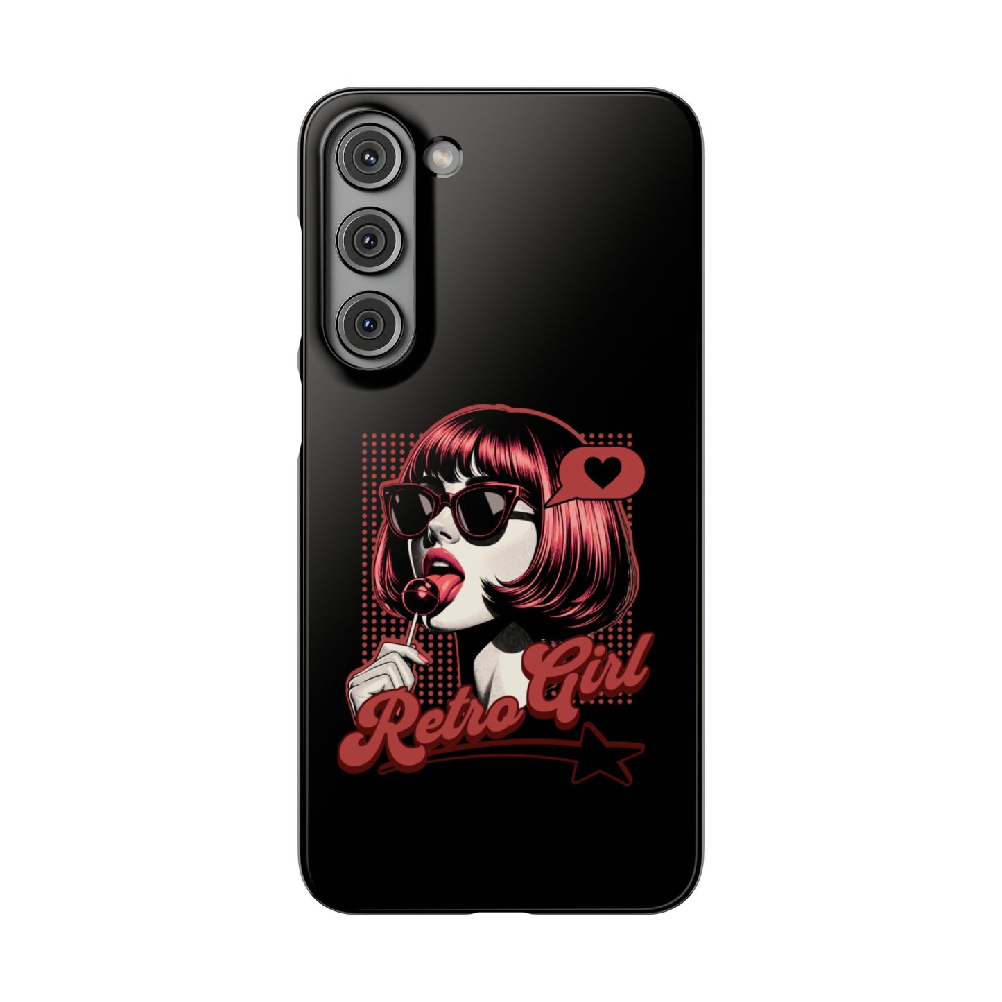 Retro Girl Snap Case Handyhülle