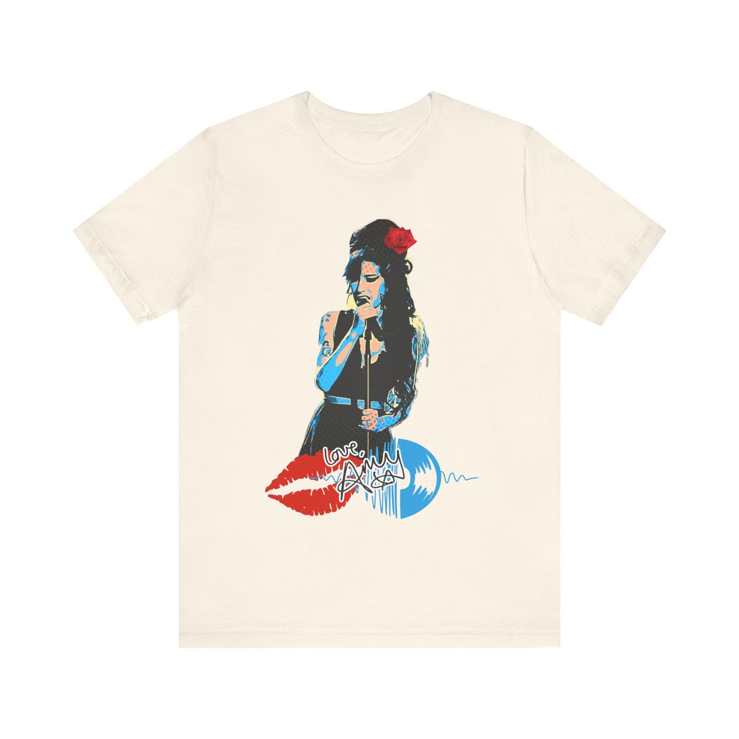 Amy Vintage-Inspired Music Lover's e T-Shirt