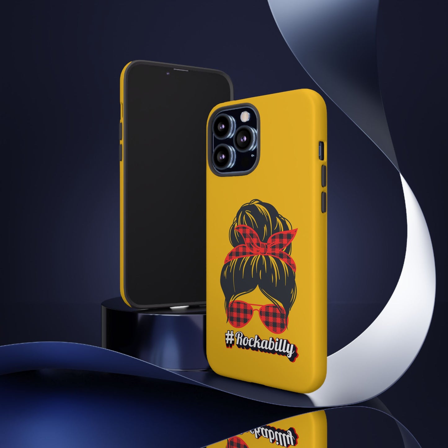 Handyhülle Rockabilly Phone Case, Vintage Scooter Design, Retro Style Cover