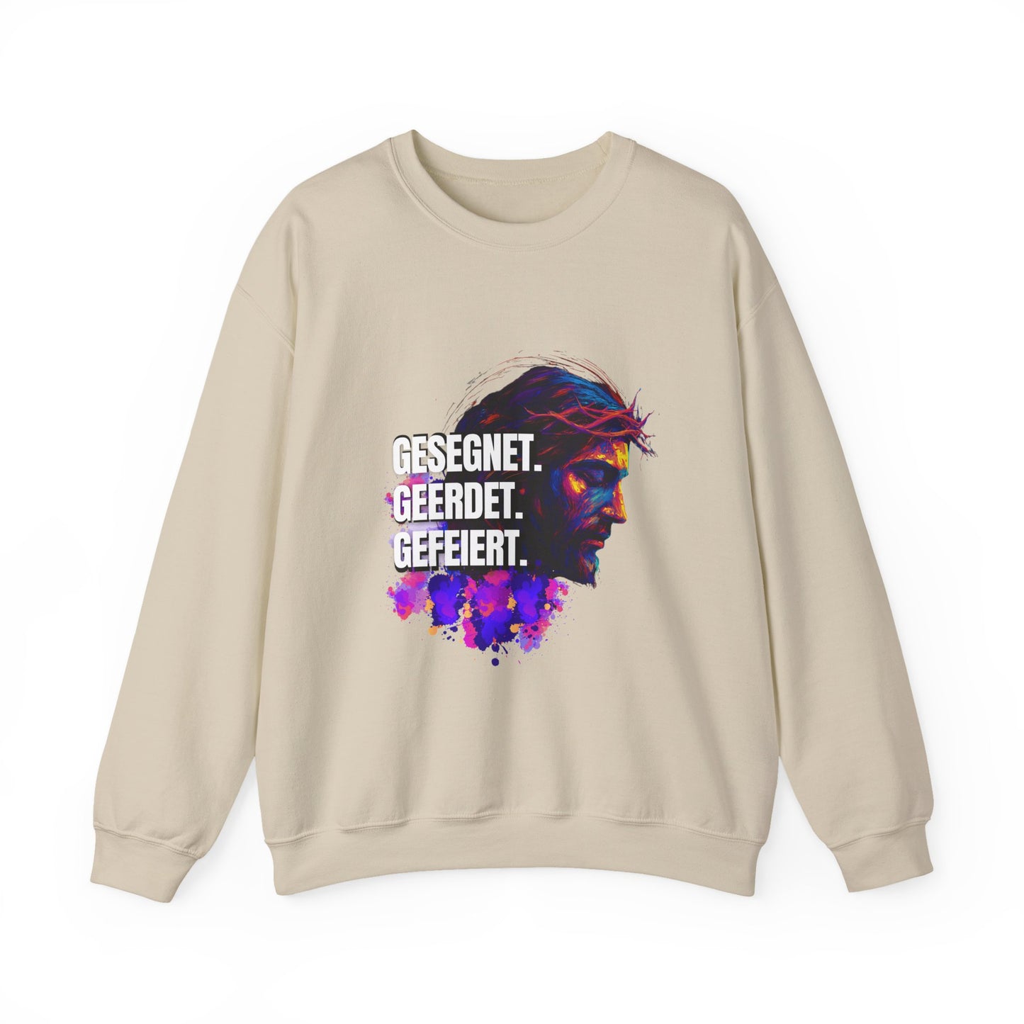 Sweatshirt Jesus- BLESSED - GROUNDED - CELEBRATED