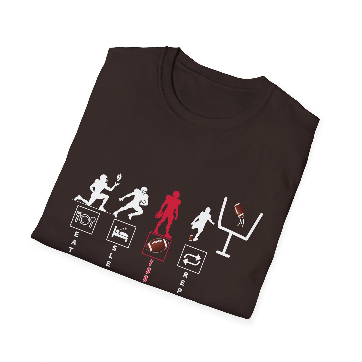 Football Life Unisex T-Shirt - Eat, Sleep, Football, Repeat