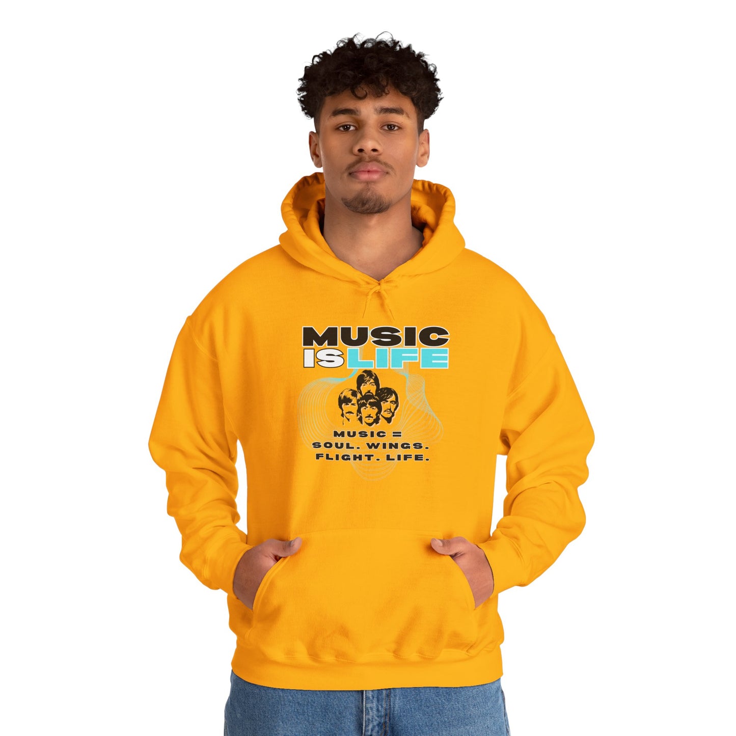 Music is Life Hoodie - Unisex Heavy Blend⢠Sweatshirt