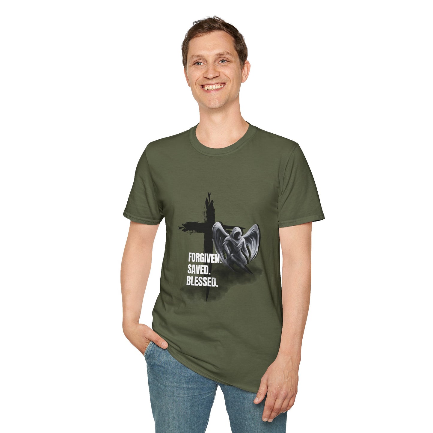 Blessed Faith Unisex Softstyle T-Shirt Jesus