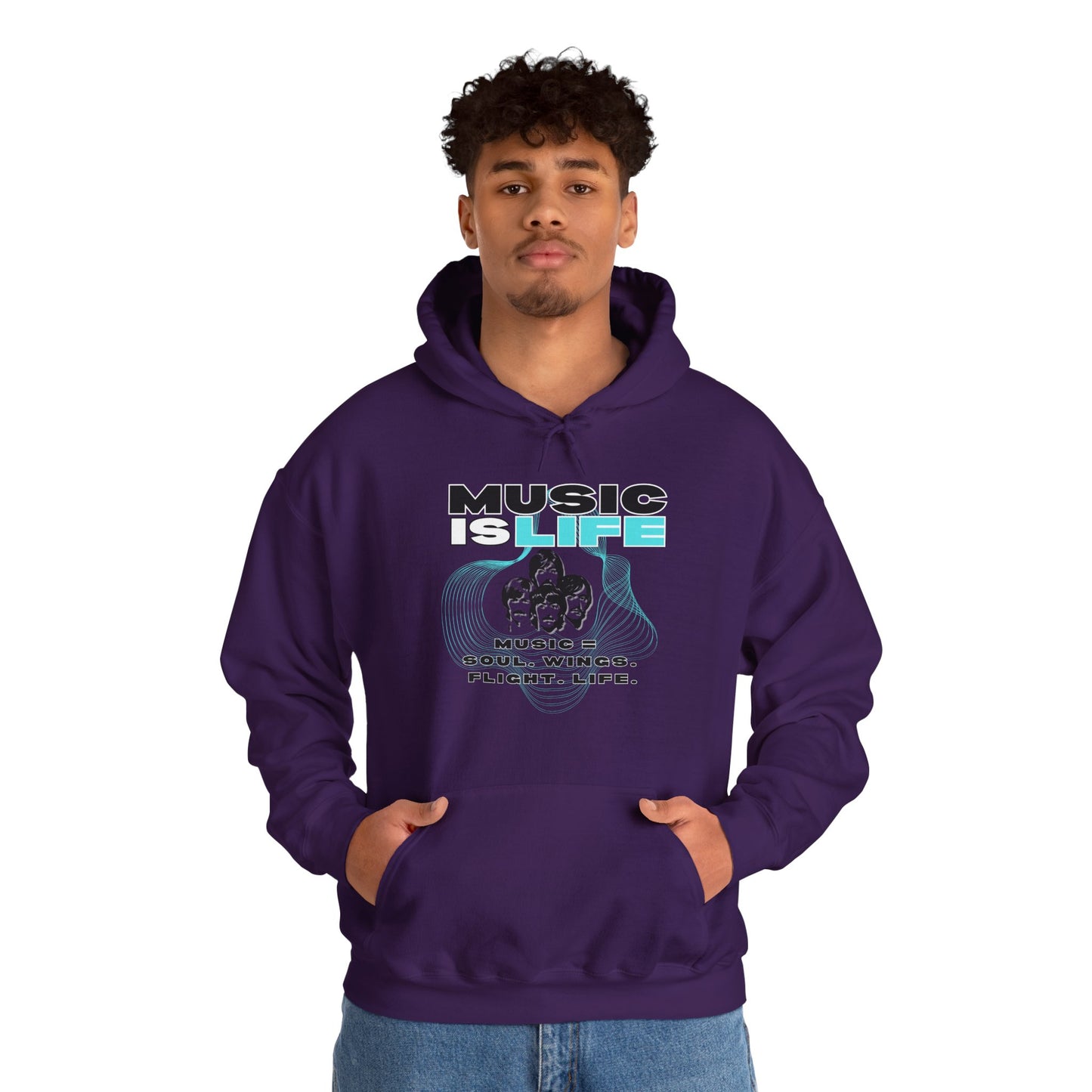 Music is Life Hoodie - Unisex Heavy Blend⢠Sweatshirt